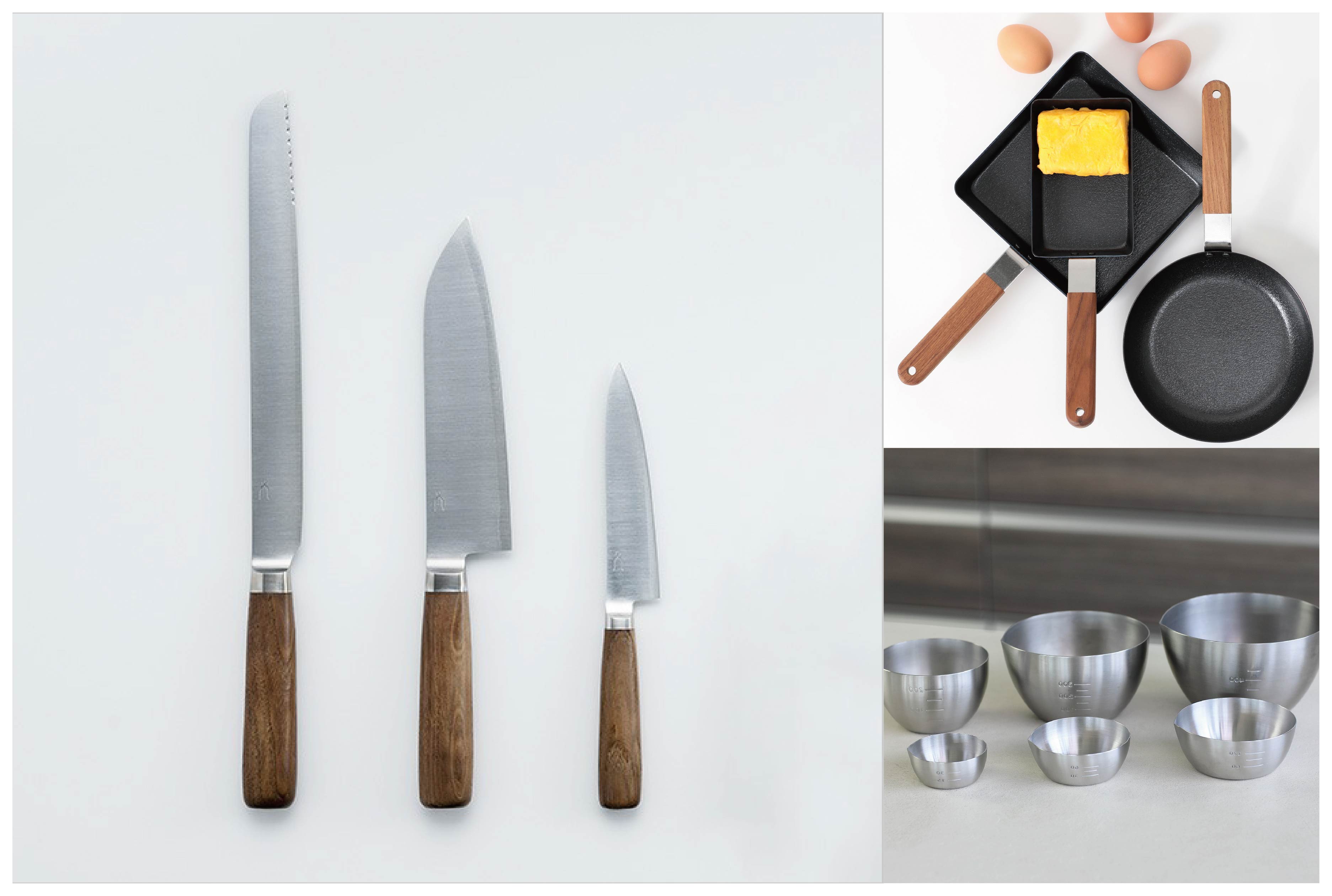 大日本市の中で売上上位のキッチンアイテムを揃えました。新潟・燕三条で作られた、タダフサ・基本の3本は、毎日の暮らしにあわせた本格派の包丁で、鋭い切れ味をお楽しみいただけます。そのほか調理に欠かせないフライパンやボウル、まな板などもセットでご検討ください。